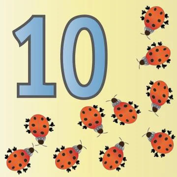 Number ten Stock Illustration