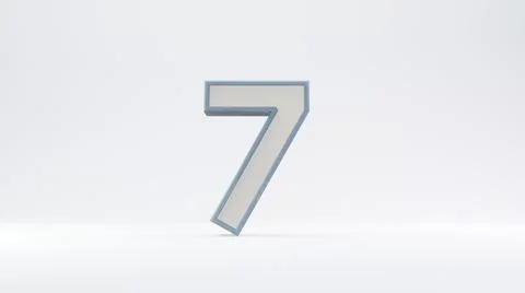 Number text gray in background gray 3d illustration rendering, countdown text Illustrazione stock