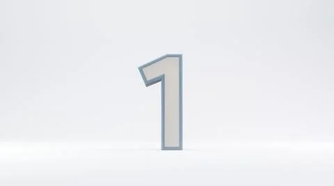 Number text gray in background gray 3d illustration rendering, countdown text Illustrazione stock