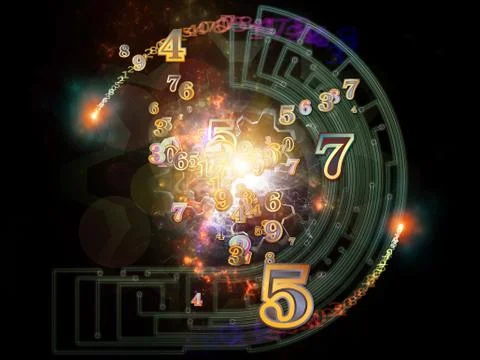 Number Texture Stock Illustration