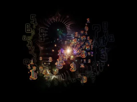 Number Texture Illustrazione stock