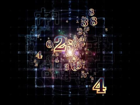 Number Texture イラスト素材