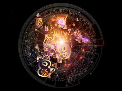 Number Texture Stock Illustration