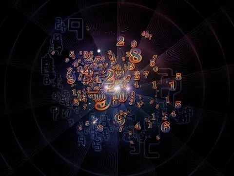 Number Texture Illustrazione stock