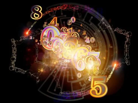 Number Texture Stock-Illustration