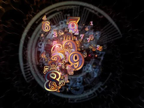 Number Texture Stock-Illustration