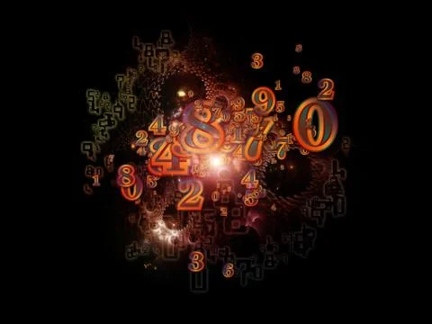 Number Texture Stock-Illustration