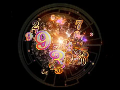 Number Texture Illustrazione stock