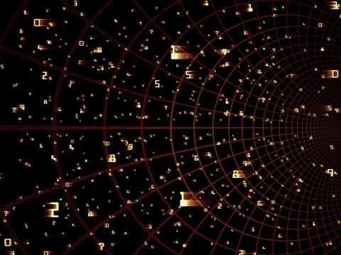 Number Texture Ilustração Stock