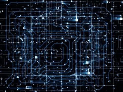 Number Texture Ilustração Stock