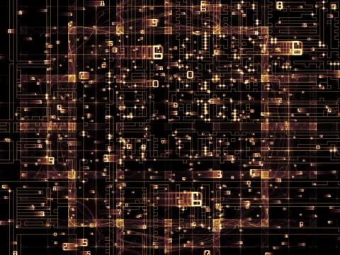 Number Texture Ilustração Stock