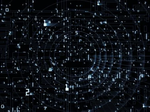 Number Texture Ilustração Stock