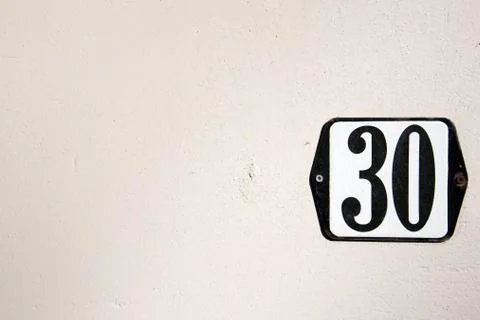 Number Thirty Stock Photos