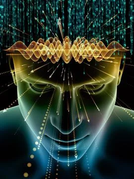 Number Thoughts 스톡 일러스트