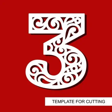 Number three - 3.  Stock Illustration