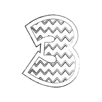 Number three comic style イラスト素材