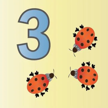 Number three Stock Illustration