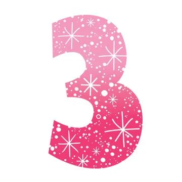 Number three Stock Illustration