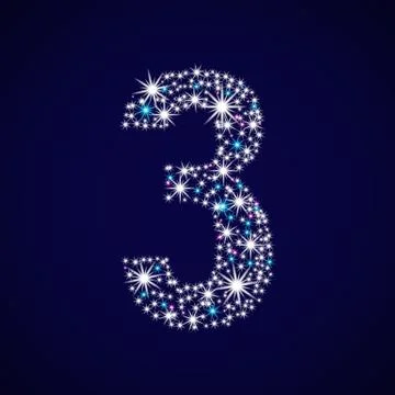 Number three. Stock Illustration
