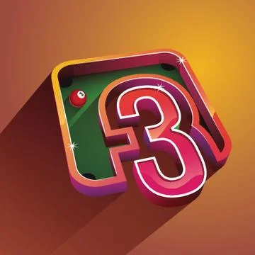 Number Three Stock-Illustration