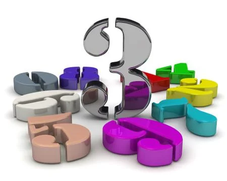 Number Three in the middle of numbers Ilustração Stock