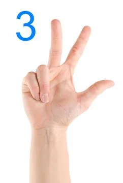 Number three Stock Photos