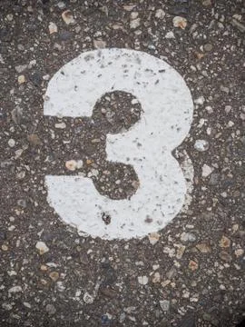Number three Stock Photos