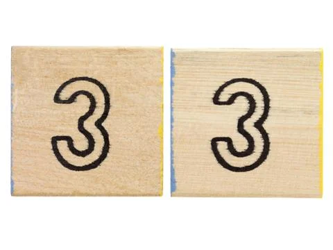 Number three Stock Photos