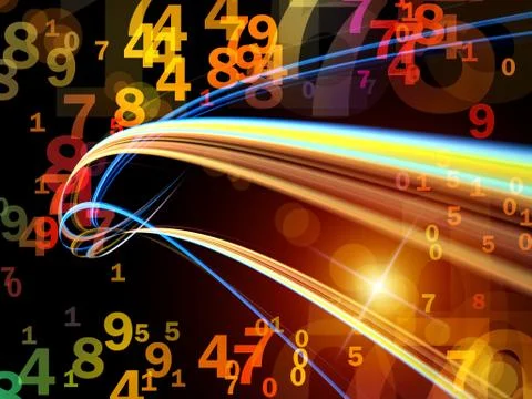 Number Trails Ilustração Stock