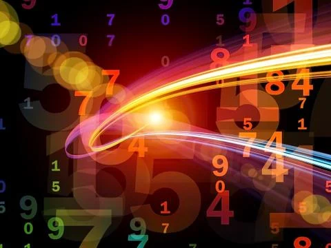 Number Trails Ilustração Stock