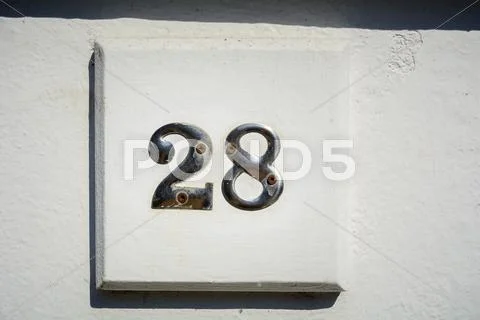 Number twenty eight Stock Photos