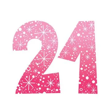 Number twenty one Stock-Illustration