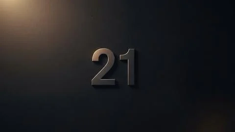 Number twenty-one Stock Illustration