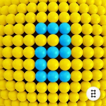 Number two. Abstract mathematics background Stock Illustration