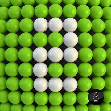 Number two. Abstract mathematics background Stock Illustration