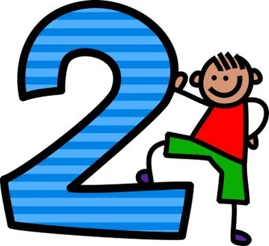 Number Two Boy Stock-Illustration