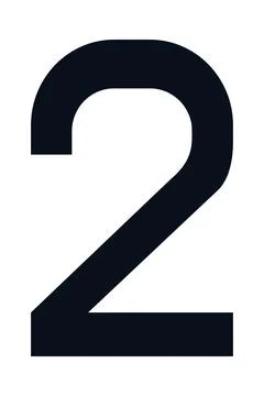 Number two icon Illustrazione stock