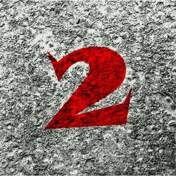 Number two icon symbol Flat modern web design with long shadow and space for  Stock Illustration