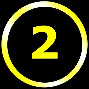 Number two Stock Illustration