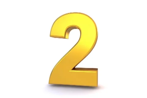 Number Two - Rotating and Appearing Stock Footage 8600967