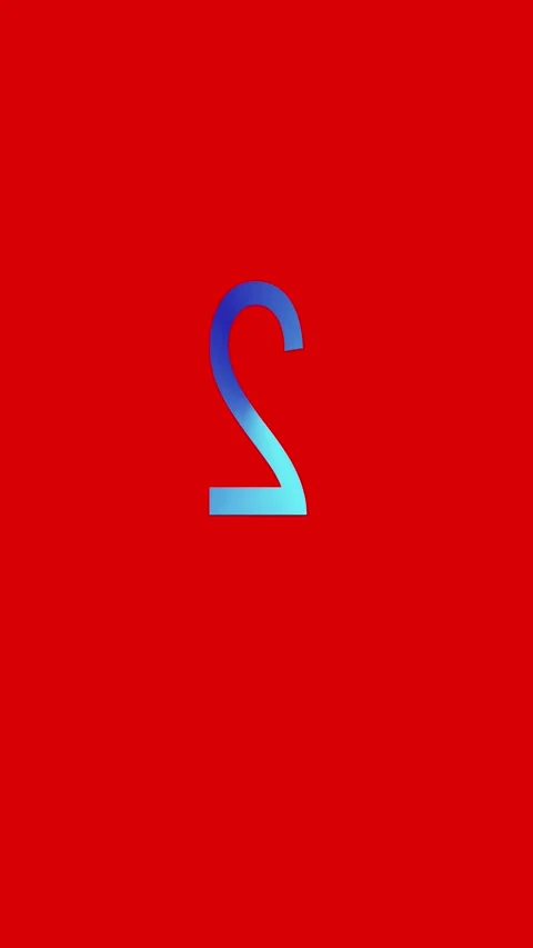  Number two symbol. Stock Footage 332160943