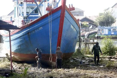 Number of unemployed people in Indonesia decrease by 0.38 percent in 2023, Banda Stockfoto's