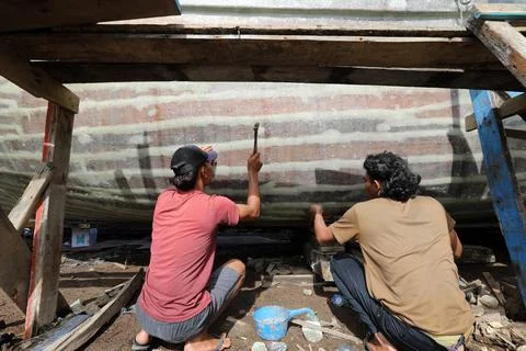 Number of unemployed people in Indonesia decrease by 0.38 percent in 2023, Banda Stock Photos