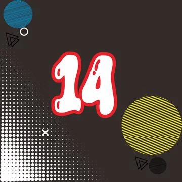 Number vector font design. Stock Illustration