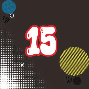 Number vector font design. Stock Illustration