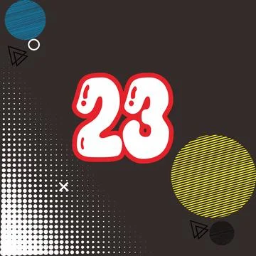 Number vector font design. Stock Illustration