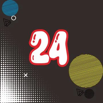 Number vector font design. Stock Illustration