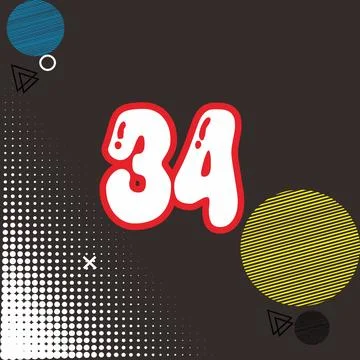 Number vector font design. Stock Illustration