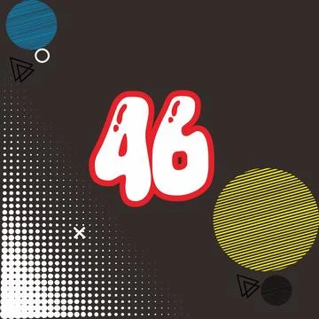 Number vector font design. Stock Illustration