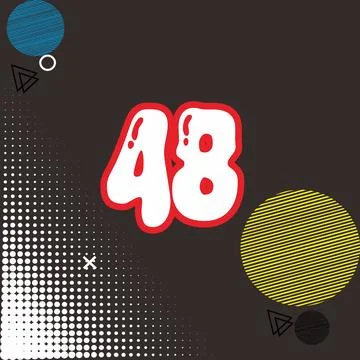Number vector font design. Stock Illustration